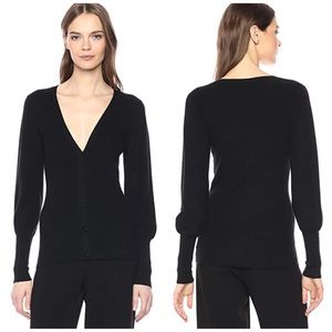 Theory  Blouson Sleeve Button Front Cardig…